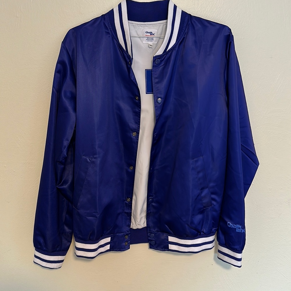 Chalkline Blue Satin Jacket, Men’s M